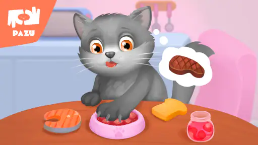 Gato - juego cuidado y vestido screenshot