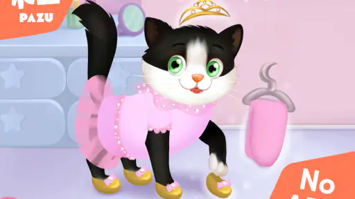 Gato - juego cuidado y vestido screenshot