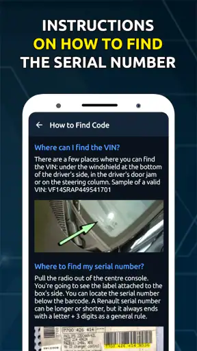 Generador de códigos de radio screenshot
