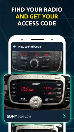 Generador de códigos de radio screenshot