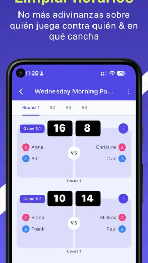 Generador de pádel americano screenshot