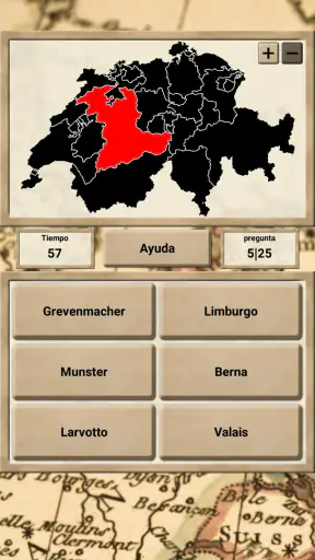 Geografía de Europa - Juego screenshot