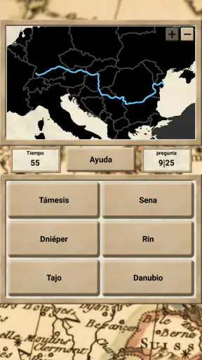 Geografía de Europa - Juego screenshot