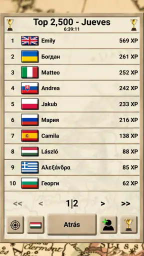 Geografía de Europa - Juego screenshot
