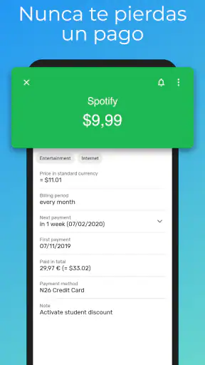 Gestor de Suscripciones screenshot