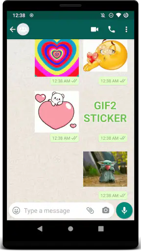 GIF2Sticker Stickers Animados screenshot