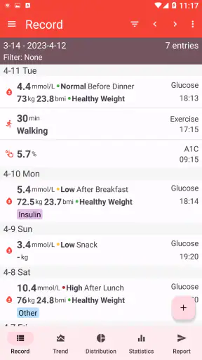 Glucemia - Diabetes screenshot