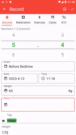 Glucemia - Diabetes screenshot
