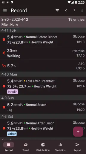 Glucemia - Diabetes screenshot