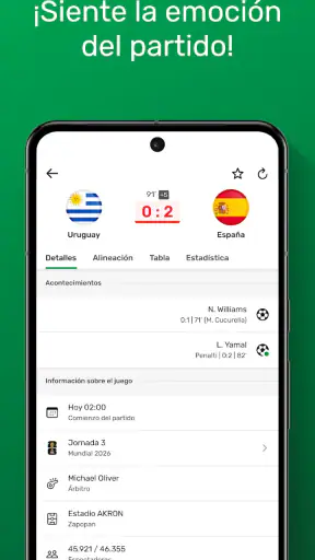 GoalAlert – Fútbol Global 2026 screenshot