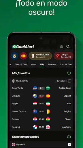 GoalAlert – Fútbol Global 2026 screenshot