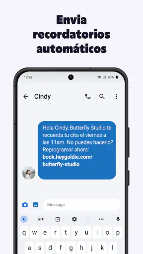 Goldie: Gestión de citas screenshot