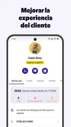 Goldie: Gestión de citas screenshot