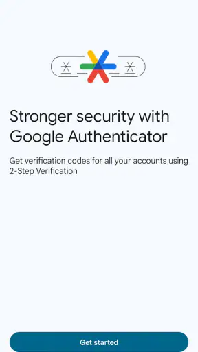 Google Authenticator screenshot