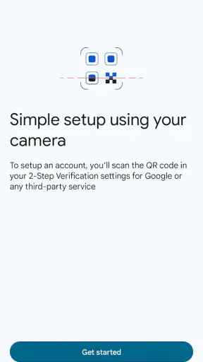 Google Authenticator screenshot