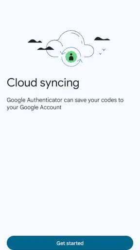 Google Authenticator screenshot