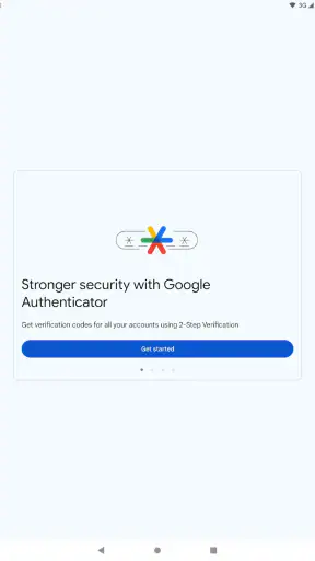 Google Authenticator screenshot