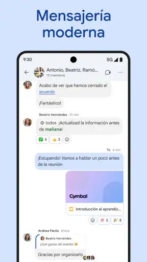 Google Chat screenshot