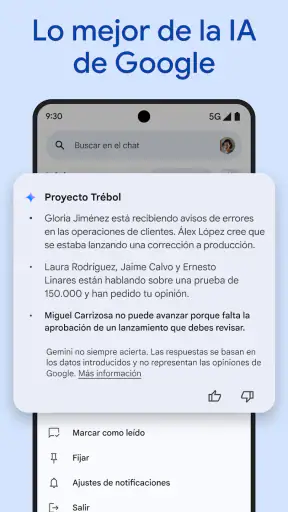 Google Chat screenshot