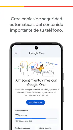Google One screenshot
