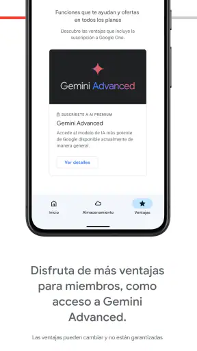 Google One screenshot