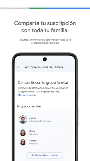 Google One screenshot