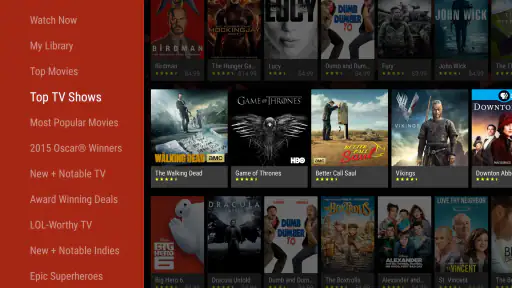 Google TV screenshot
