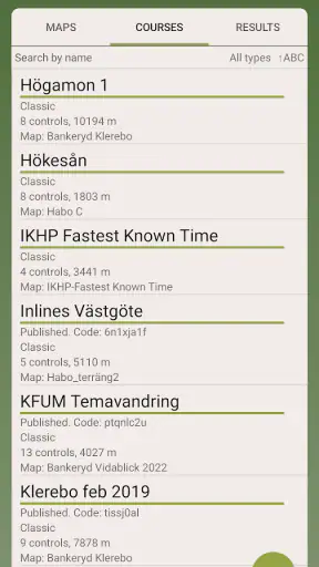 GPS Orienteering screenshot