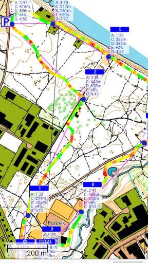 GPS Orienteering screenshot