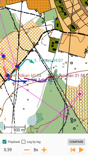 GPS Orienteering screenshot