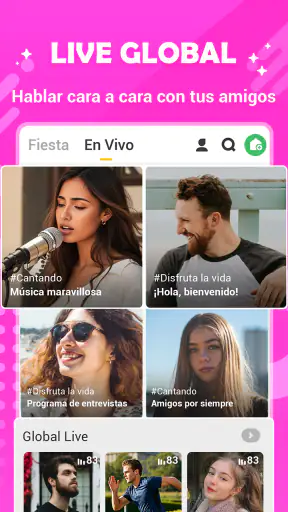Hago- Fiesta, Chat, En vivo screenshot