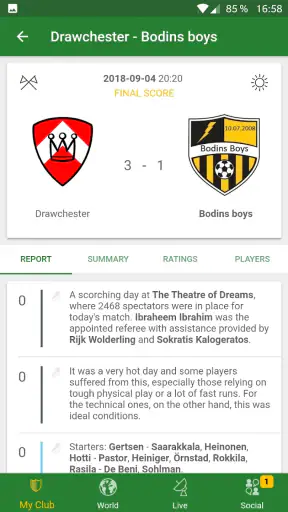 Hattrick - Mánager de fútbol screenshot