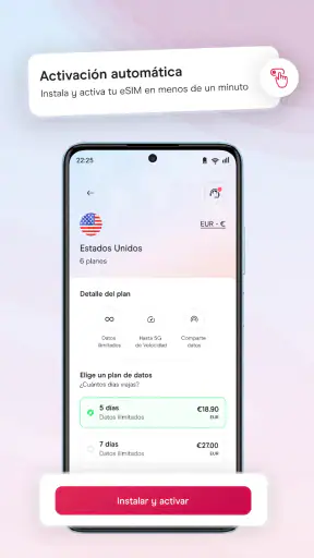 Holafly eSIM: datos ilimitados screenshot