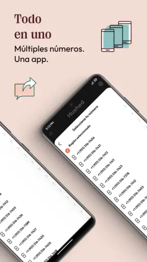 Hushed  2do número de teléfono screenshot