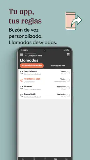 Hushed  2do número de teléfono screenshot