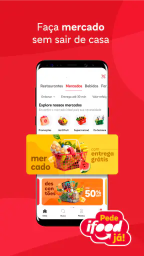 iFood comida e mercado em casa screenshot