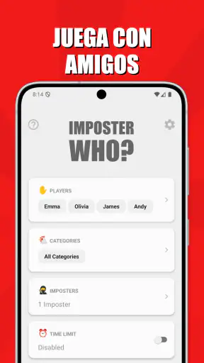 Imposter Who? - Juego Palabras screenshot