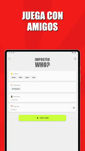 Imposter Who? - Juego Palabras screenshot