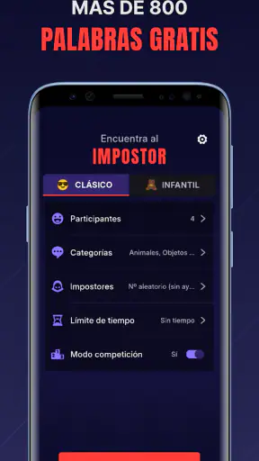Impostor - Juego de palabras screenshot