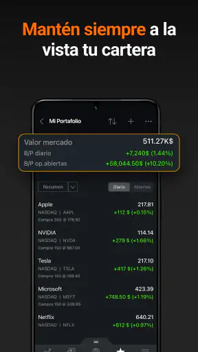 Investing.com Bolsa & Finanzas screenshot