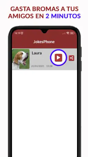 JokesPhone Bromas Telefónicas screenshot