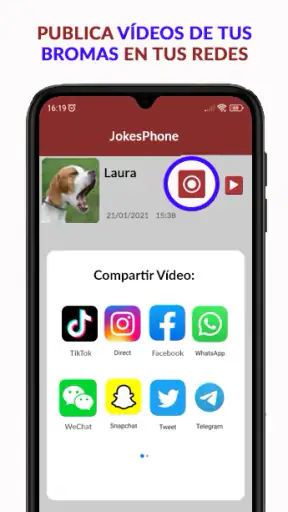 JokesPhone Bromas Telefónicas screenshot