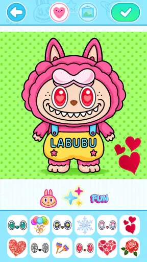 Juego de colorear labubu screenshot