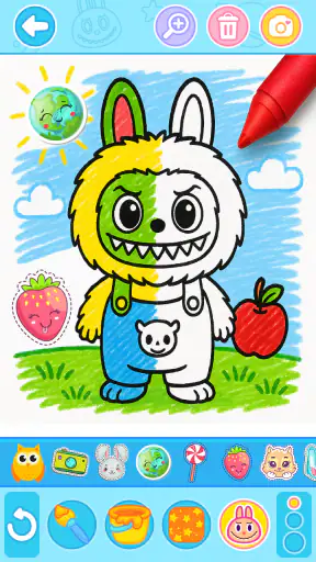 Juego de colorear labubu screenshot