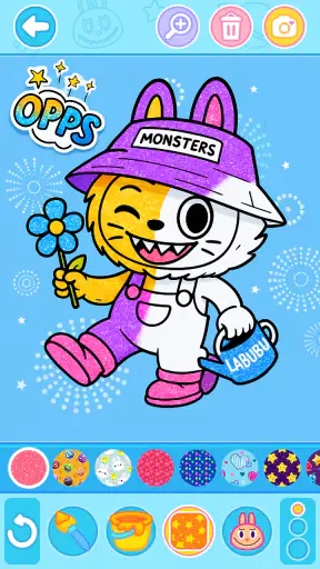 Juego de colorear labubu screenshot