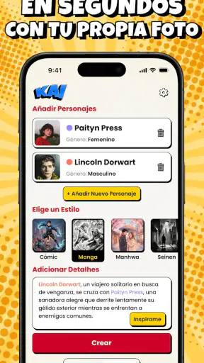 KAI: Creador de Cómics AI screenshot