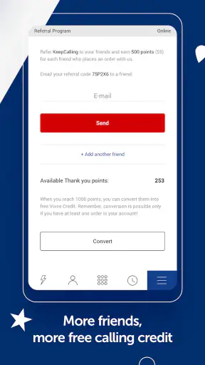 KeepCalling International screenshot