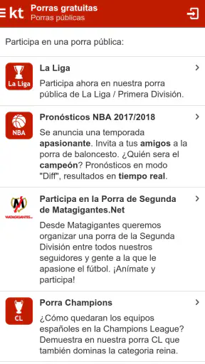 Kicktipp - La porra aplicación screenshot