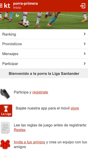 Kicktipp - La porra aplicación screenshot