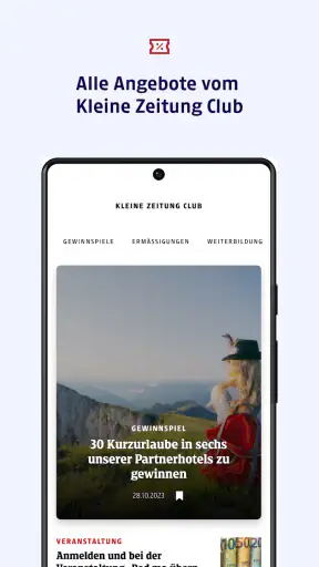 Kleine Zeitung screenshot
